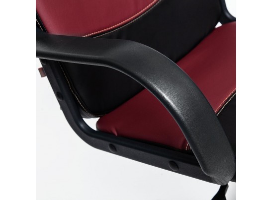 Кресло BAGGI (кожзам/черный/бордо) в Кургане