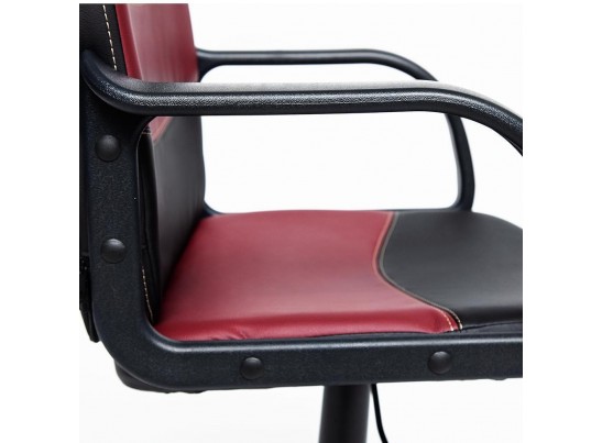 Кресло BAGGI (кожзам/черный/бордо) в Кургане