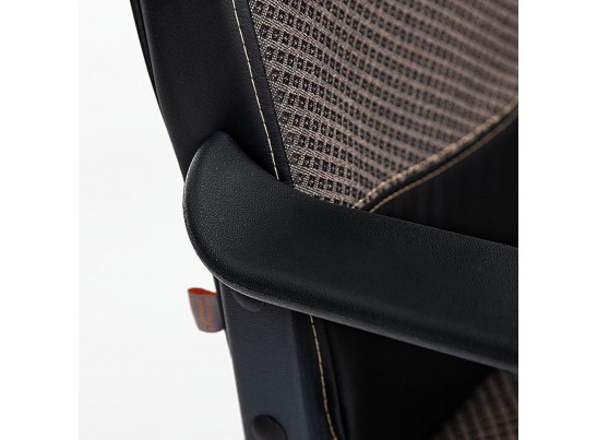 Кресло BAGGI (кожзам/ткань/черный/бежевый) в Кургане