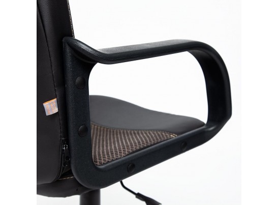 Кресло BAGGI (кожзам/ткань/черный/бежевый) в Кургане