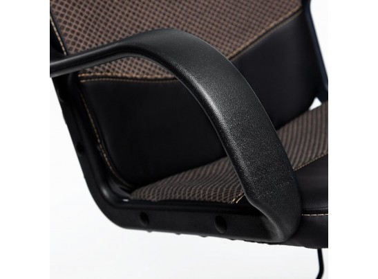 Кресло BAGGI (кожзам/ткань/черный/бежевый) в Кургане