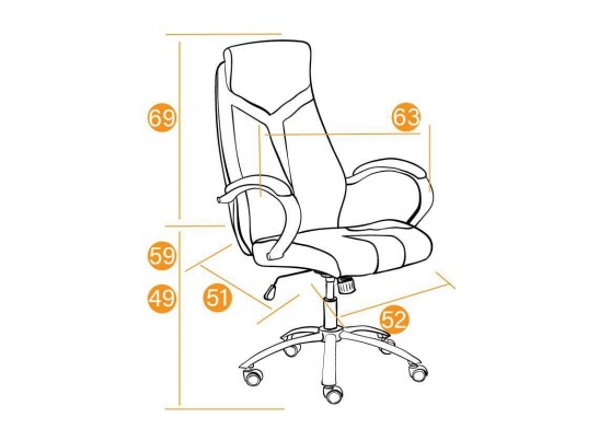 Кресло GLOSS хром