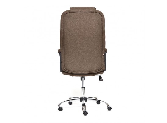 Кресло BERGAMO хром (ткань/коричневый) в Кургане