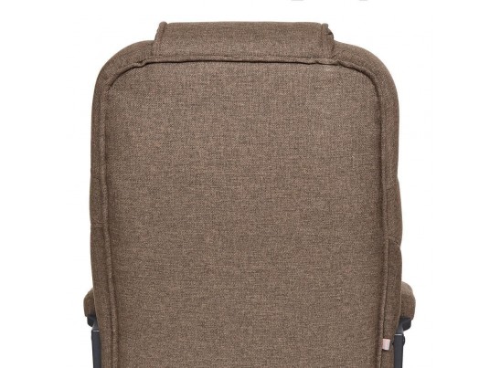 Кресло BERGAMO хром (ткань/коричневый) в Кургане