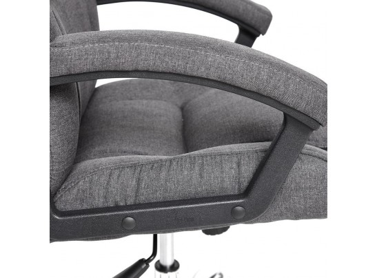 Кресло BERGAMO хром (ткань/темно-серый) в Кургане