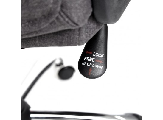 Кресло BERGAMO хром (ткань/темно-серый) в Кургане