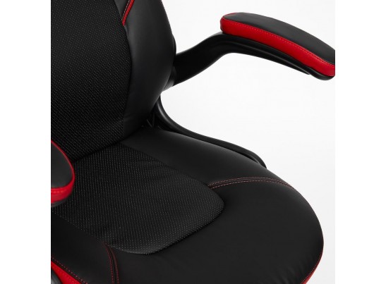 Кресло BAZUKA (кожзам/черный/красный) в Кургане