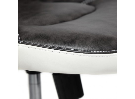 Кресло BAZUKA (кожзам/серый/белый) в Кургане