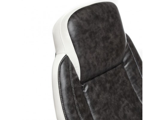 Кресло BAZUKA (кожзам/серый/белый) в Кургане