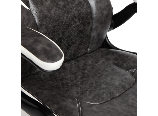 Кресло BAZUKA (кожзам/серый/белый) в Кургане