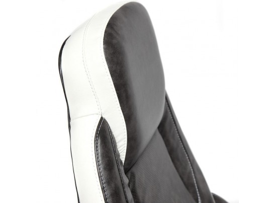 Кресло BAZUKA (кожзам/серый/белый) в Кургане