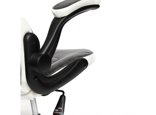 Кресло BAZUKA (кожзам/серый/белый) в Кургане