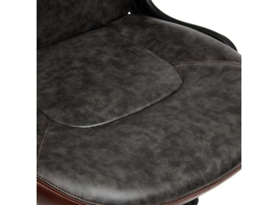 Кресло BAZUKA (кожзам/серый/коричневый) в Кургане
