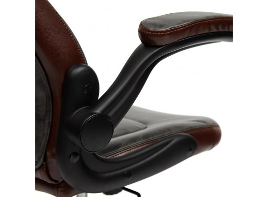 Кресло BAZUKA (кожзам/серый/коричневый) в Кургане