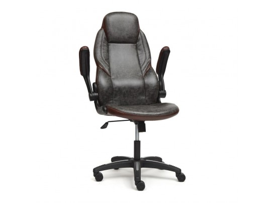 Кресло BAZUKA (кожзам/серый/коричневый) в Кургане