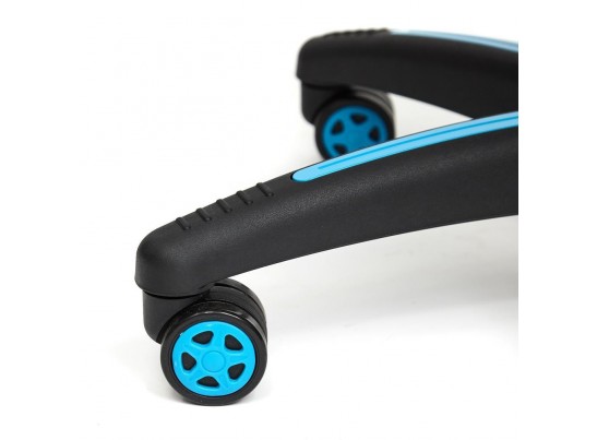 Кресло BAZUKA (кожзам/серый/голубой) в Кургане