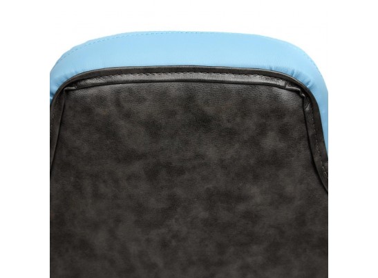 Кресло BAZUKA (кожзам/серый/голубой) в Кургане