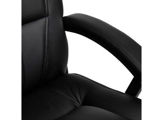 Кресло BERGAMO хром (кожзам/черный) в Кургане