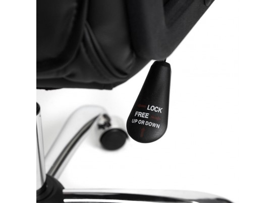 Кресло BERGAMO хром (кожзам/черный) в Кургане