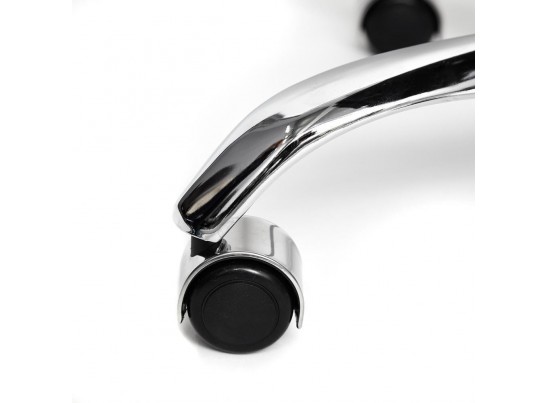 Кресло BERGAMO хром (кожзам/черный) в Кургане