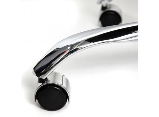 Кресло BERGAMO хром (кожзам/коричневый) в Кургане