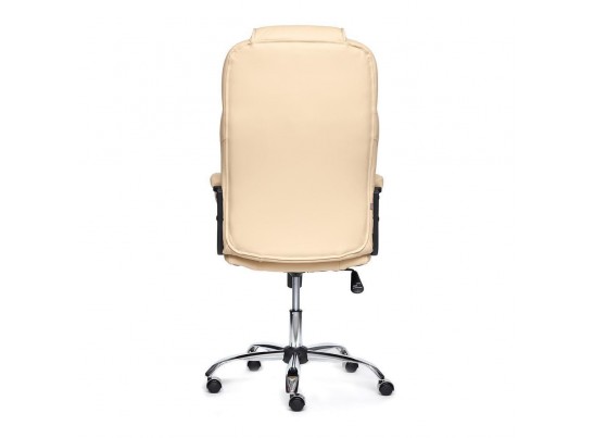 Кресло BERGAMO хром (кожзам/бежевый) в Кургане