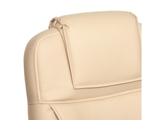 Кресло BERGAMO хром (кожзам/бежевый) в Кургане