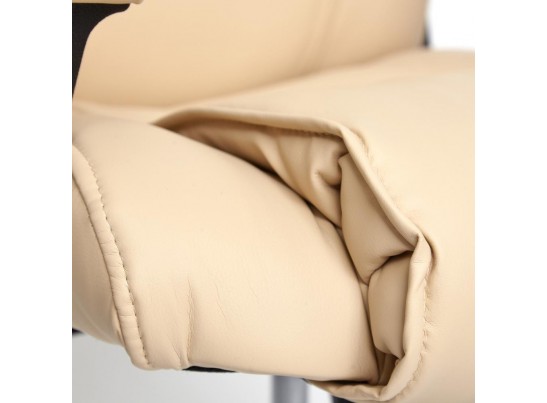 Кресло BERGAMO хром (кожзам/бежевый) в Кургане