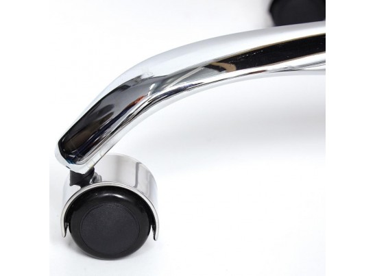 Кресло BERGAMO хром (кожзам/бежевый) в Кургане