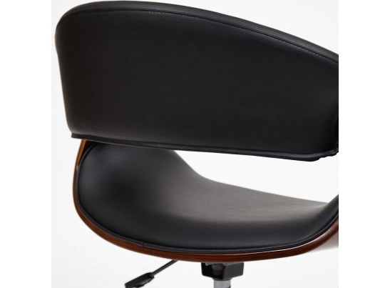 Кресло BEND (орех/кожзам/черный) в Кургане