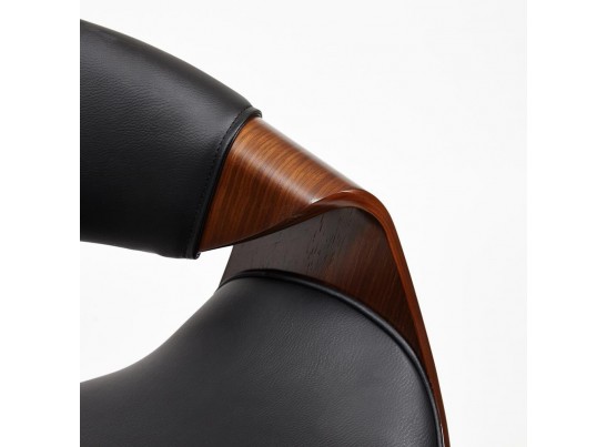 Кресло BEND (орех/кожзам/черный) в Кургане