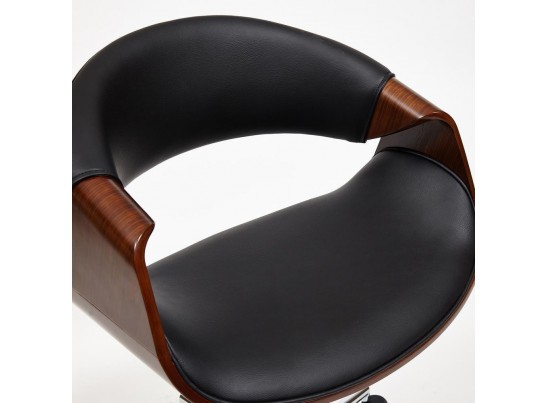 Кресло BEND (орех/кожзам/черный) в Кургане