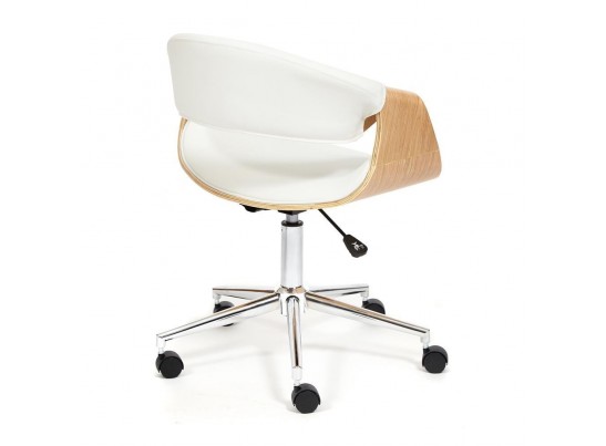 Кресло BEND (натуральный/кожзам/белый) в Кургане