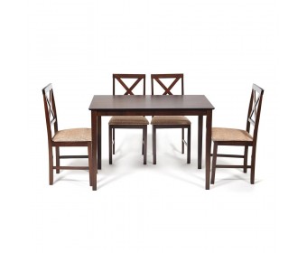 Обеденный комплект эконом Хадсон (стол + 4 стула)/ Hudson Dining Set