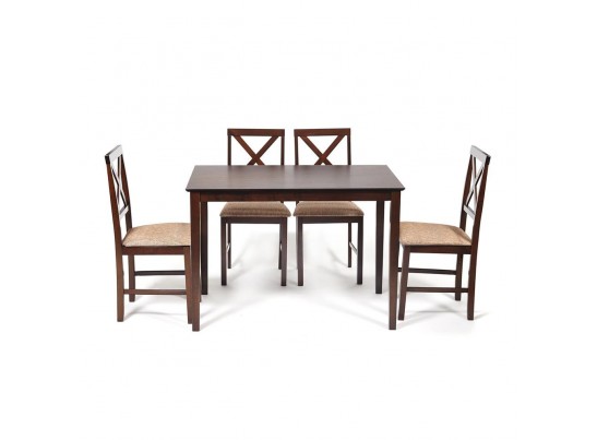 Обеденный комплект эконом Хадсон (стол + 4 стула)/ Hudson Dining Set