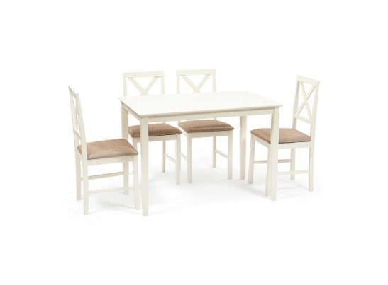 Обеденный комплект эконом Хадсон (стол + 4 стула)/ Hudson Dining Set