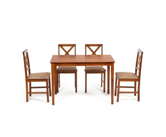 Обеденный комплект эконом Хадсон (стол + 4 стула)/ Hudson Dining Set