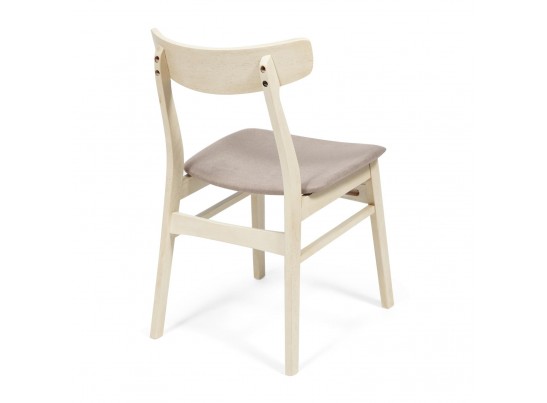 Стул с мягким сиденьем Rabat (дерево гевея/античный белый) в Кургане