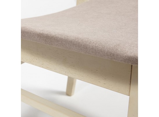 Стул с мягким сиденьем Rabat (дерево гевея/античный белый) в Кургане