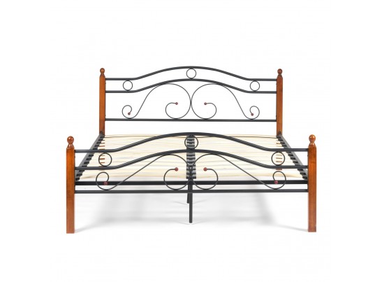 Кровать двуспальная AT-803 160*200 Wood slat base