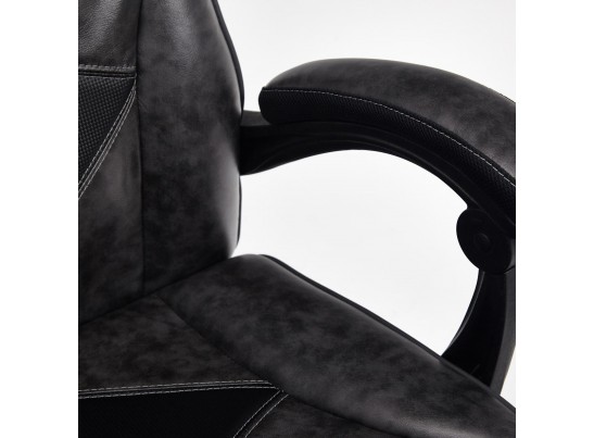 Кресло ARENA (кожзам/серый/черный) в Кургане