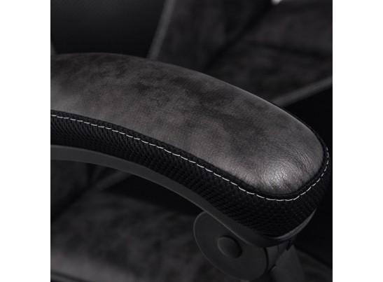 Кресло ARENA (кожзам/серый/черный) в Кургане