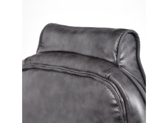 Кресло ARENA (кожзам/серый/черный) в Кургане