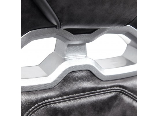 Кресло ARENA (кожзам/серый/черный) в Кургане