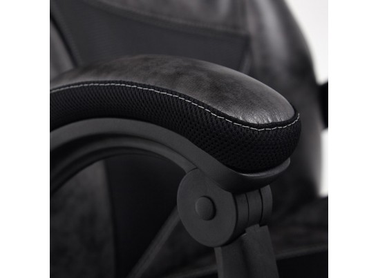 Кресло ARENA (кожзам/серый/черный) в Кургане