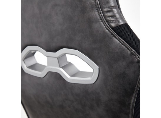 Кресло ARENA (кожзам/серый/черный) в Кургане