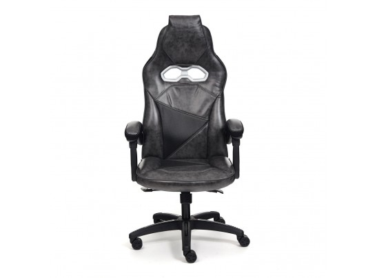 Кресло ARENA (кожзам/серый/черный) в Кургане