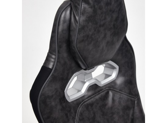 Кресло ARENA (кожзам/серый/черный) в Кургане