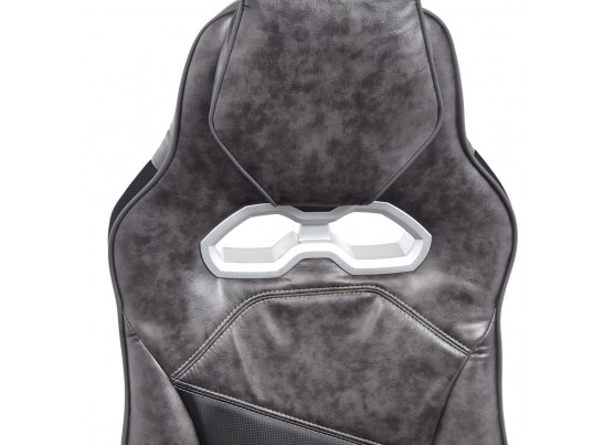 Кресло ARENA (кожзам/серый/черный) в Кургане