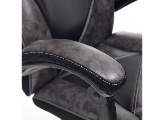 Кресло ARENA (кожзам/серый/черный) в Кургане